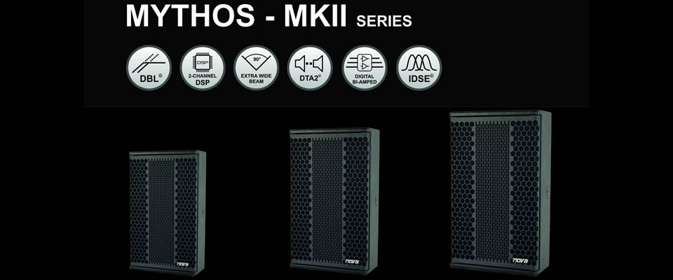 NOVA - MYTHOS Series - Self-Powered 2-Way Speakers with DSP.